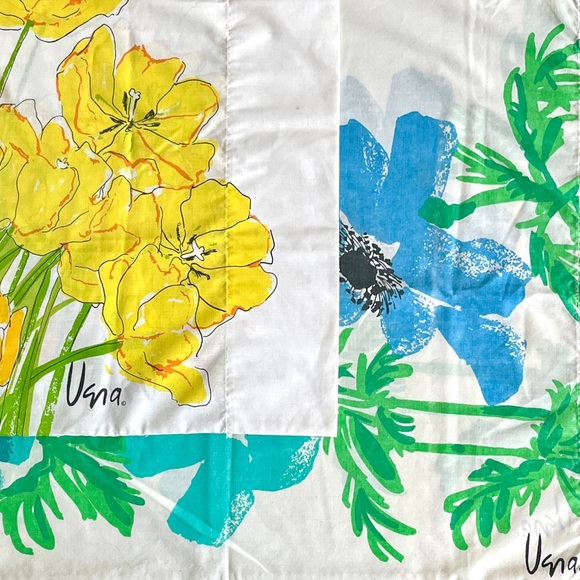 Vera Neumann Pillow Cases Floral Bedding Flower Sheets 60s 70s Retro Pillows - Picture 7 of 7